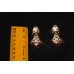Gold Plated 925 Sterling Silver Enamel Earrings, Red Enamel Beads